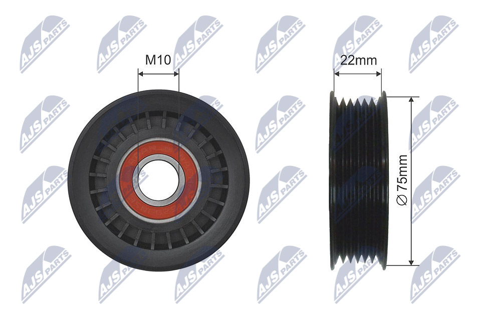 NTY RNK-HD-013 Umlenk-/Führungsrolle, Keilrippenriemen