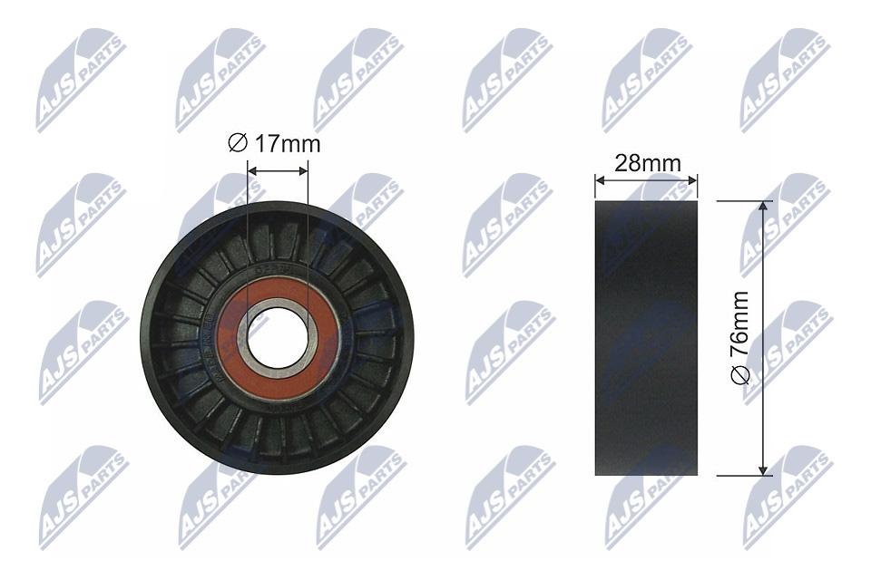 NTY RNK-KA-001 Spannrolle, Keilrippenriemen