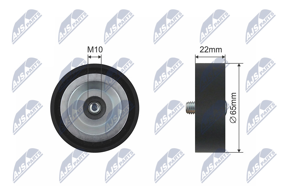 NTY RNK-KA-003 Umlenk-/Führungsrolle, Keilrippenriemen