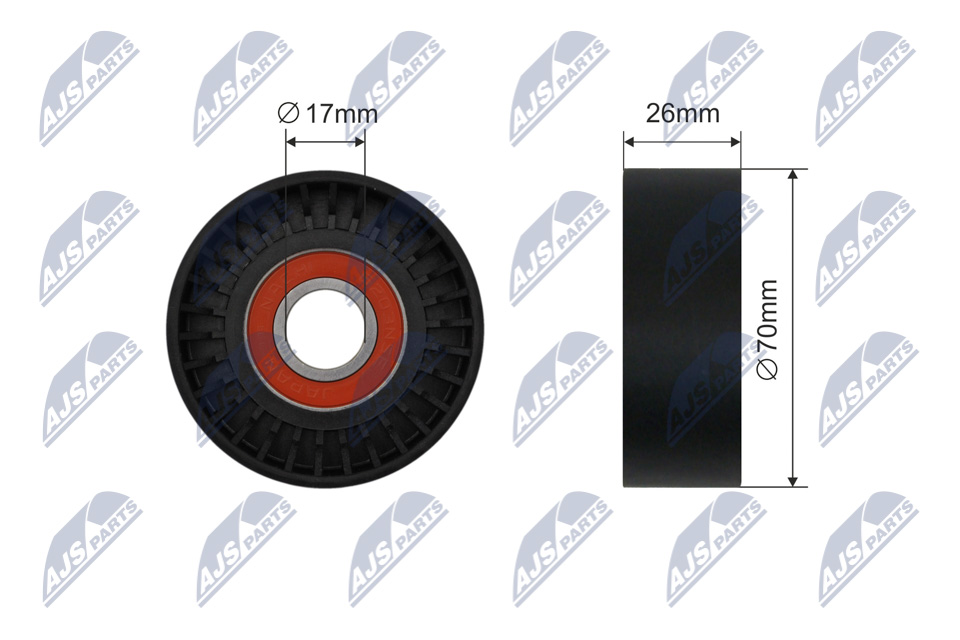 NTY RNK-KA-004A Spannrolle, Keilrippenriemen