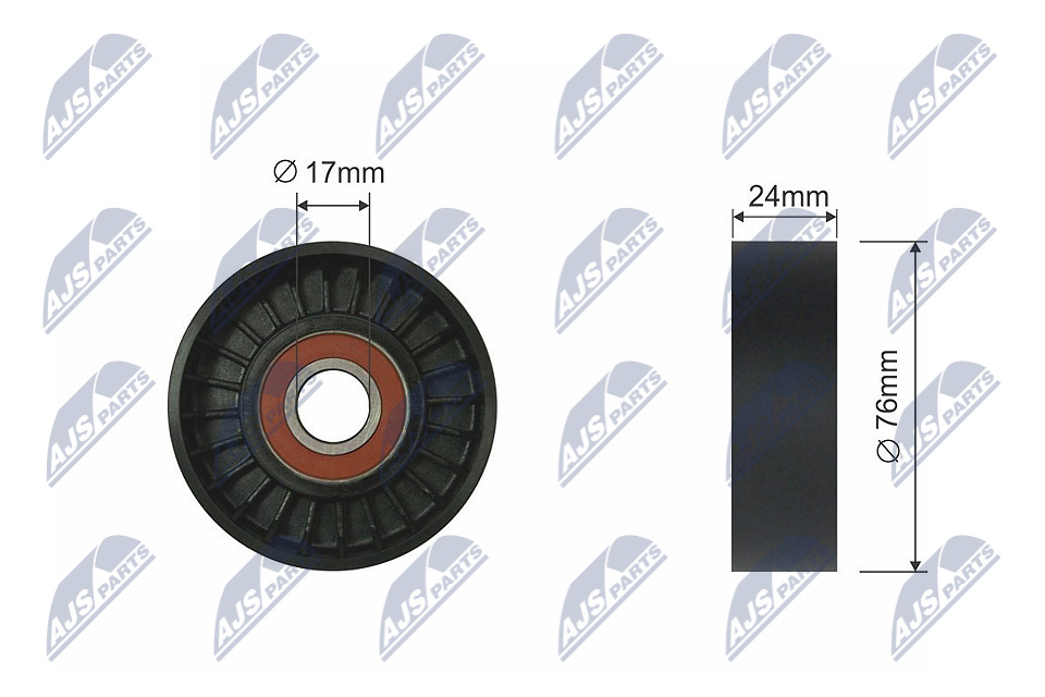 NTY RNK-LR-010 Spannrolle, Keilrippenriemen