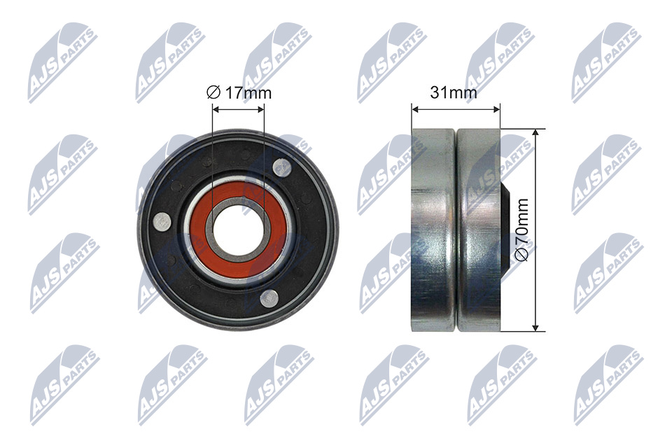 NTY RNK-LR-015 Spannrolle, Keilrippenriemen
