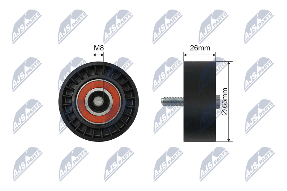 NTY RNK-ME-047 Spannrolle, Keilrippenriemen