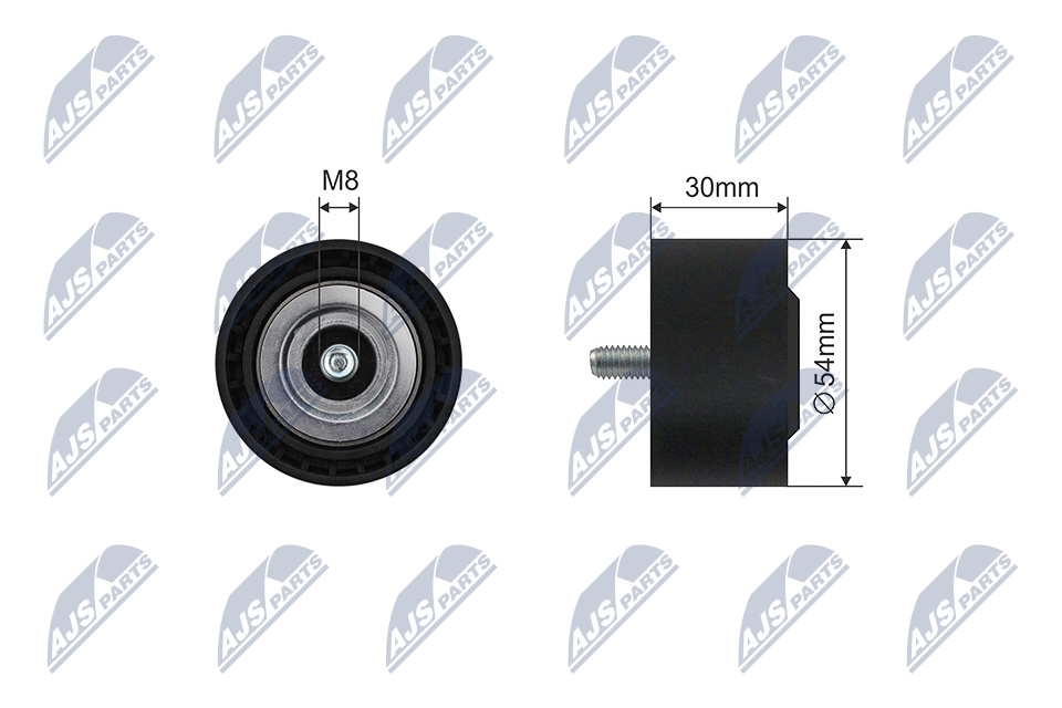 NTY RNK-ME-048 Spannrolle, Keilrippenriemen