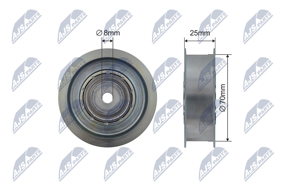 NTY RNK-ME-052 Spannrolle, Keilrippenriemen