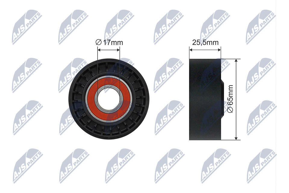 NTY RNK-ME-053 Spannrolle, Keilrippenriemen