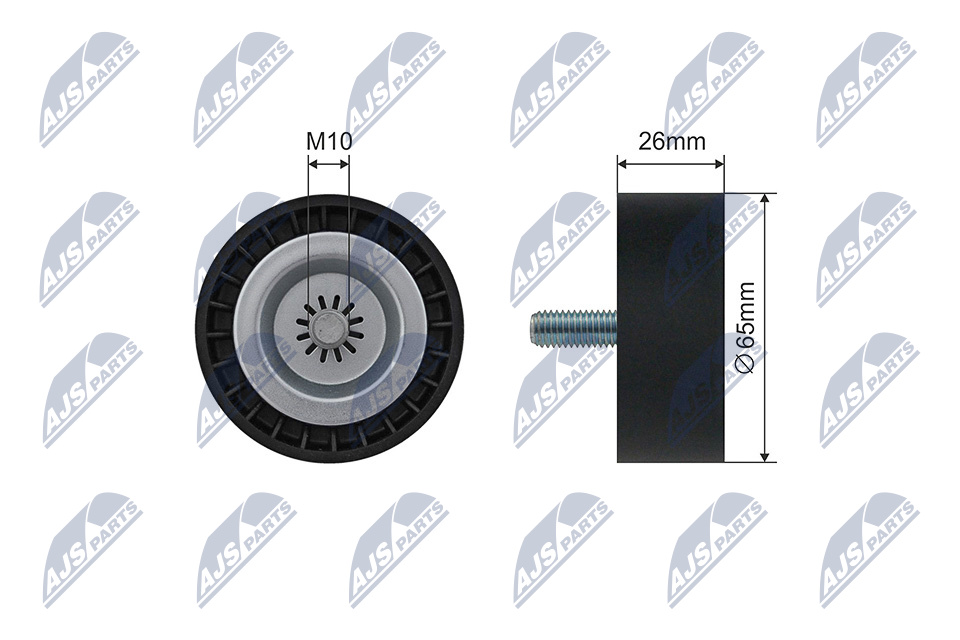 NTY RNK-ME-054 Spannrolle, Keilrippenriemen