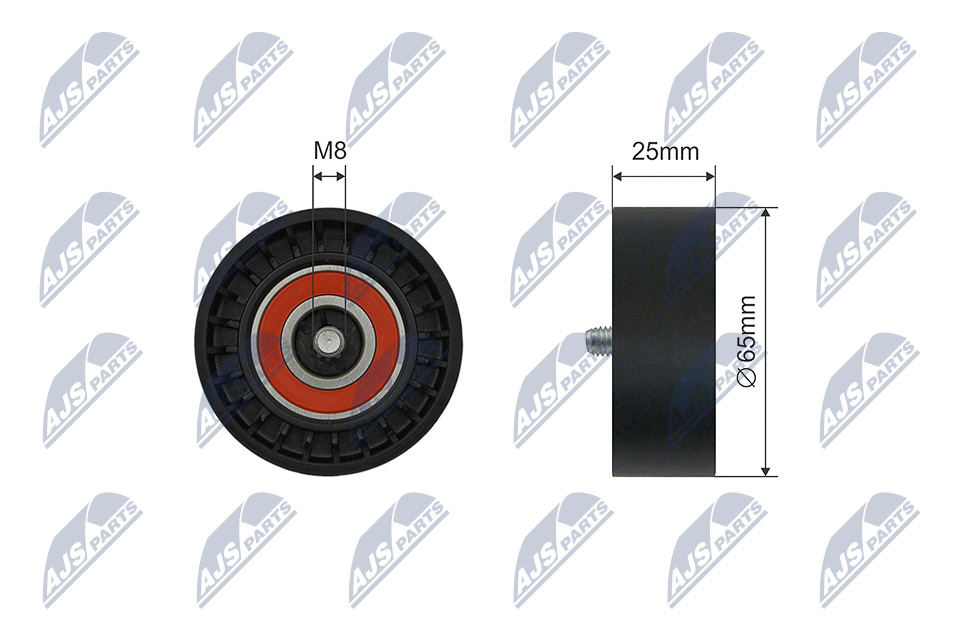 NTY RNK-ME-059 Spannrolle, Keilrippenriemen