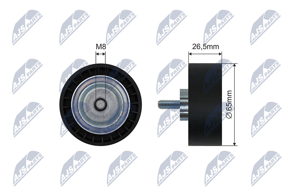 NTY RNK-ME-062 Spannrolle, Keilrippenriemen
