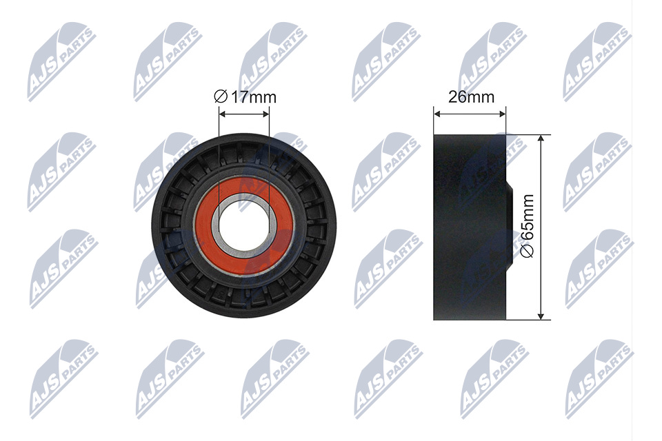 NTY RNK-ME-065 Spannrolle, Keilrippenriemen