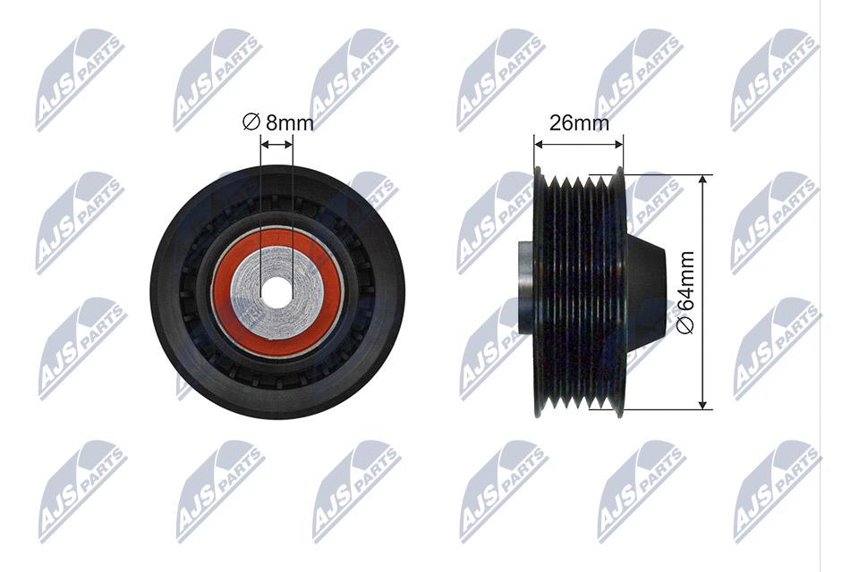 NTY RNK-ME-066 Spannrolle, Keilrippenriemen