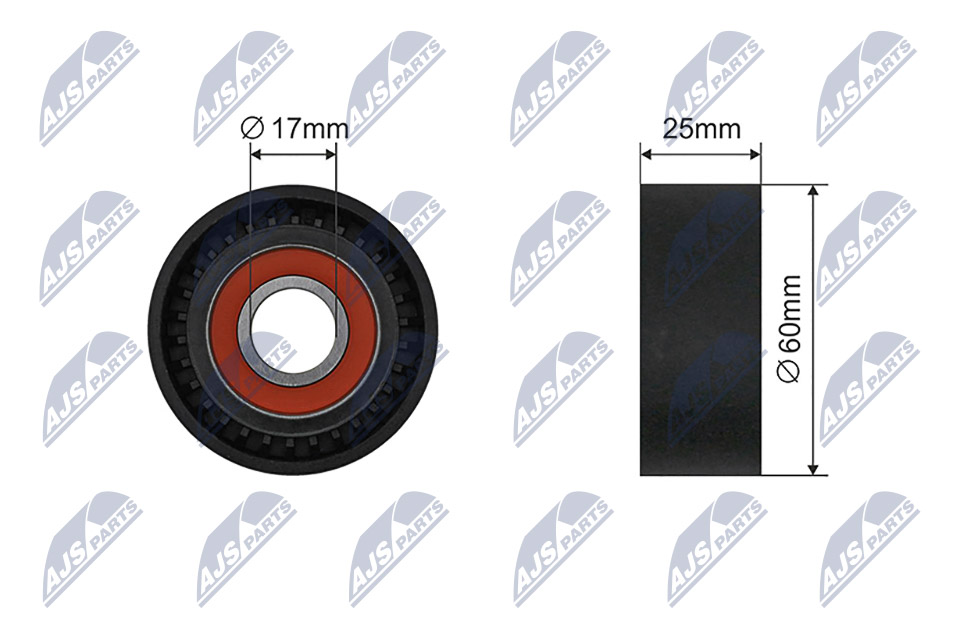 NTY RNK-MZ-013A Spannrolle, Keilrippenriemen