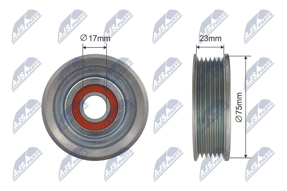 NTY RNK-MZ-015 Spannrolle, Keilrippenriemen