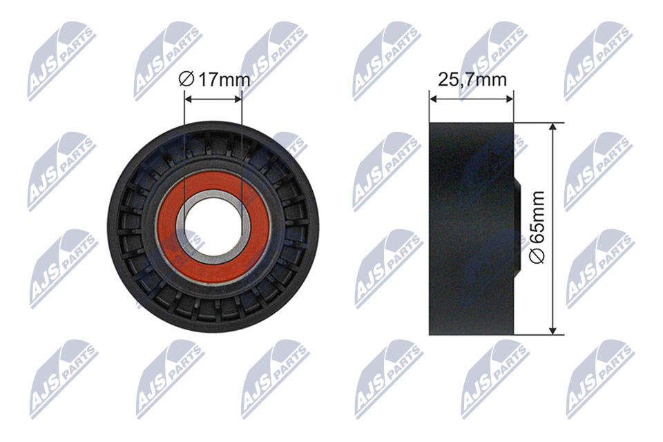 NTY RNK-MZ-020 Spannrolle, Keilrippenriemen