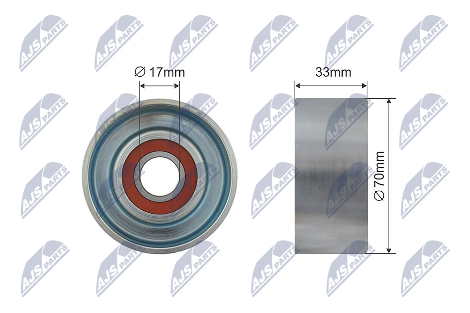 NTY RNK-NS-026 Spannrolle, Keilrippenriemen