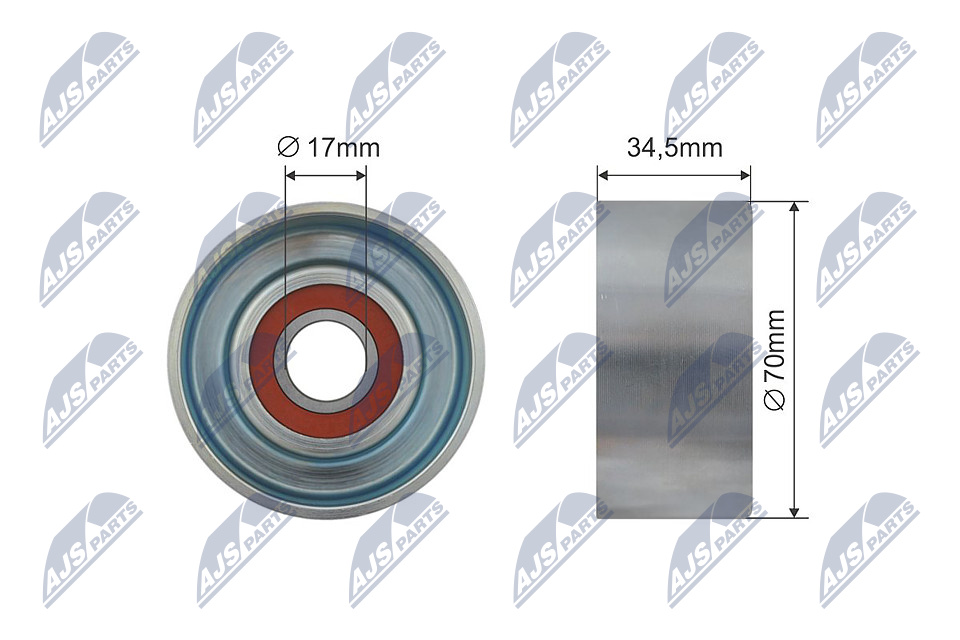 NTY RNK-NS-038 Spannrolle, Keilrippenriemen