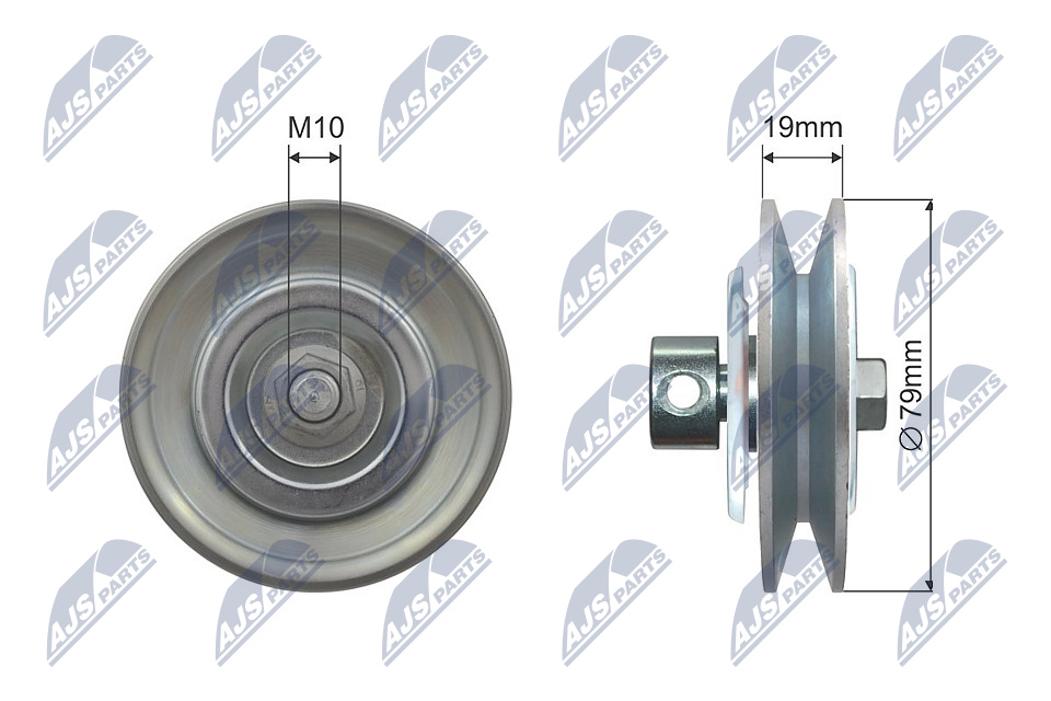NTY RNK-NS-040 Spannrolle, Keilrippenriemen