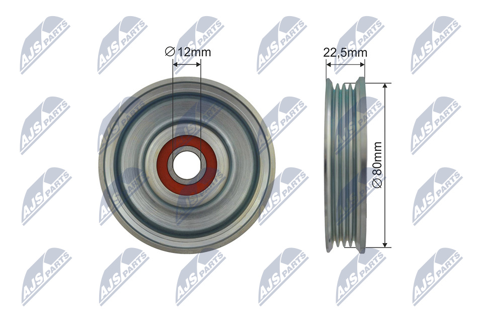 NTY RNK-NS-043 Spannrolle, Keilrippenriemen