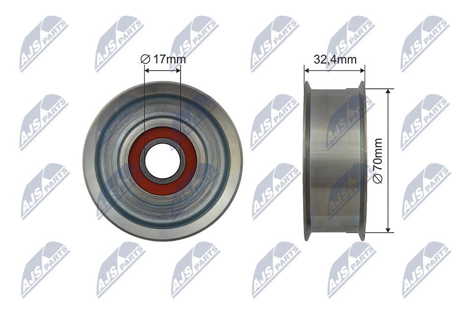 NTY RNK-NS-045 Spannrolle, Keilrippenriemen