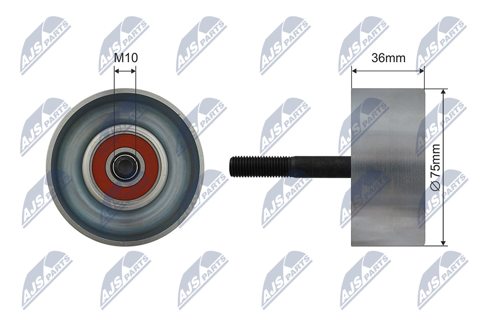 NTY RNK-NS-049 Spannrolle, Keilrippenriemen