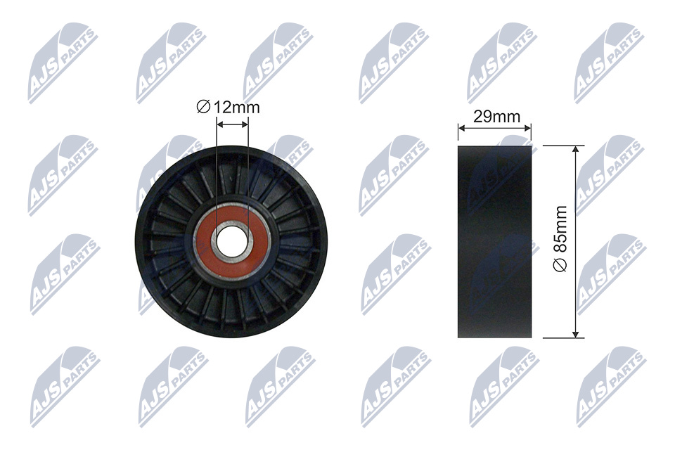 NTY RNK-NS-050 Spannrolle, Keilrippenriemen