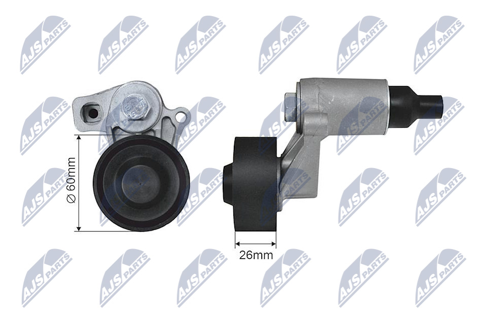 NTY RNK-PE-004 Spannrolle, Keilrippenriemen