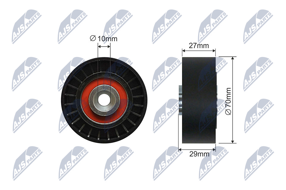 NTY RNK-PE-005 Spannrolle, Keilrippenriemen