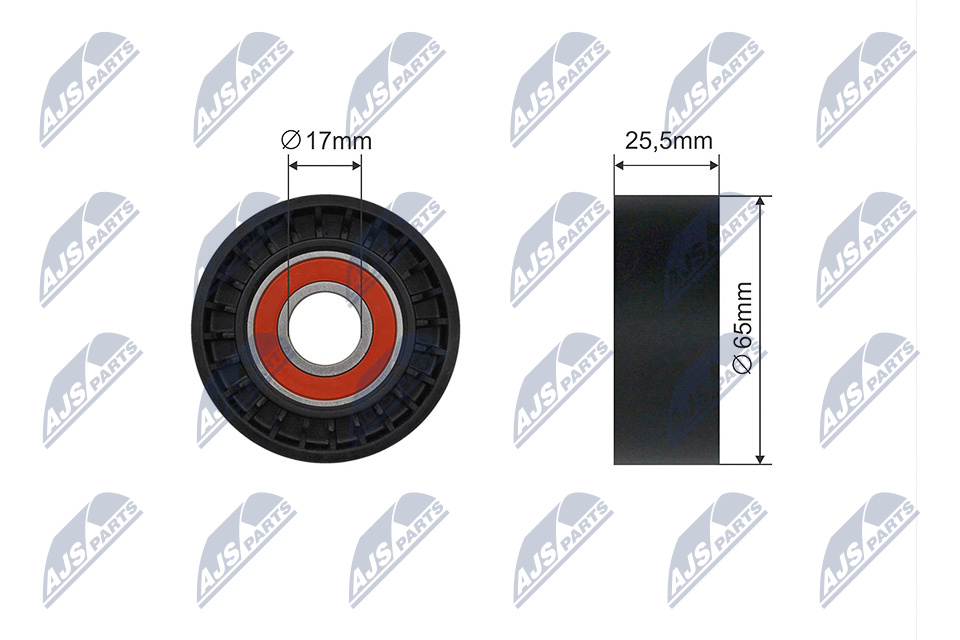 NTY RNK-PE-006 Spannrolle, Keilrippenriemen