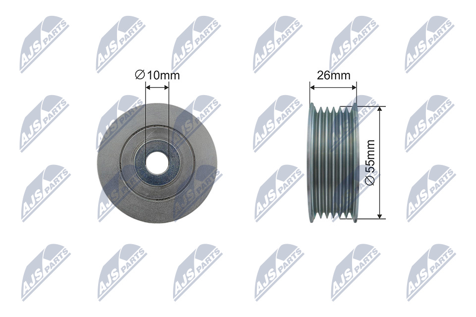 NTY RNK-PE-011 Spannrolle, Keilrippenriemen