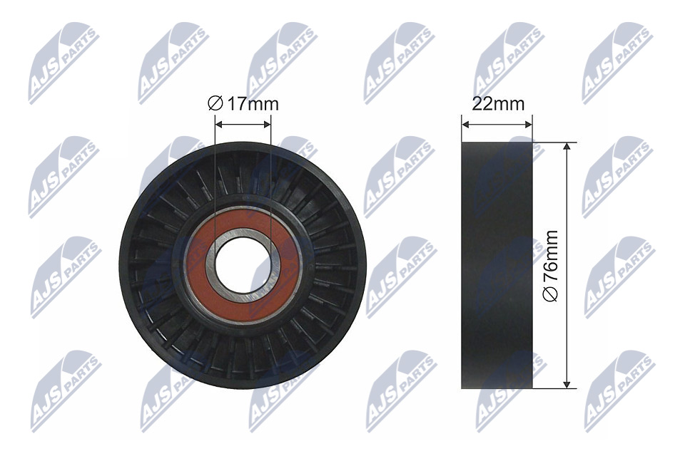 NTY RNK-PL-006 Spannrolle, Keilrippenriemen