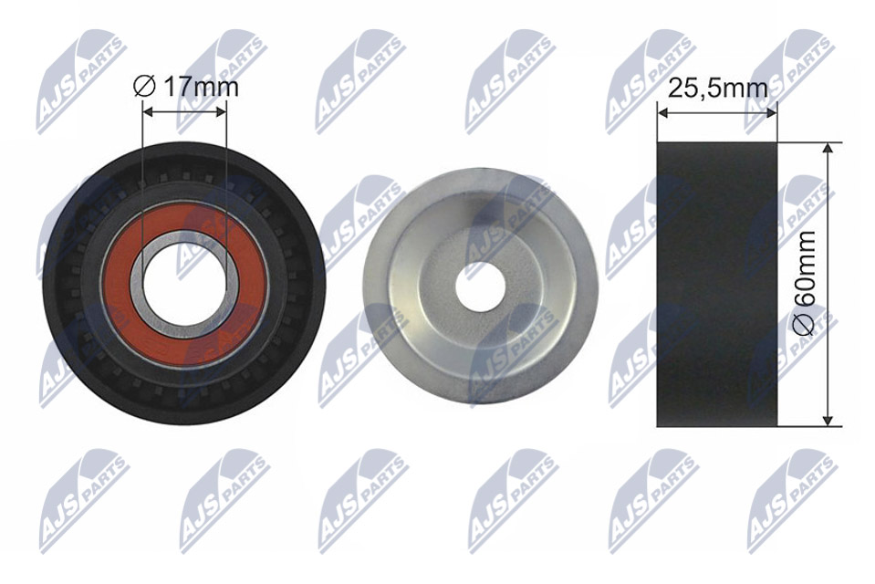 NTY RNK-PL-010 Spannrolle, Keilrippenriemen
