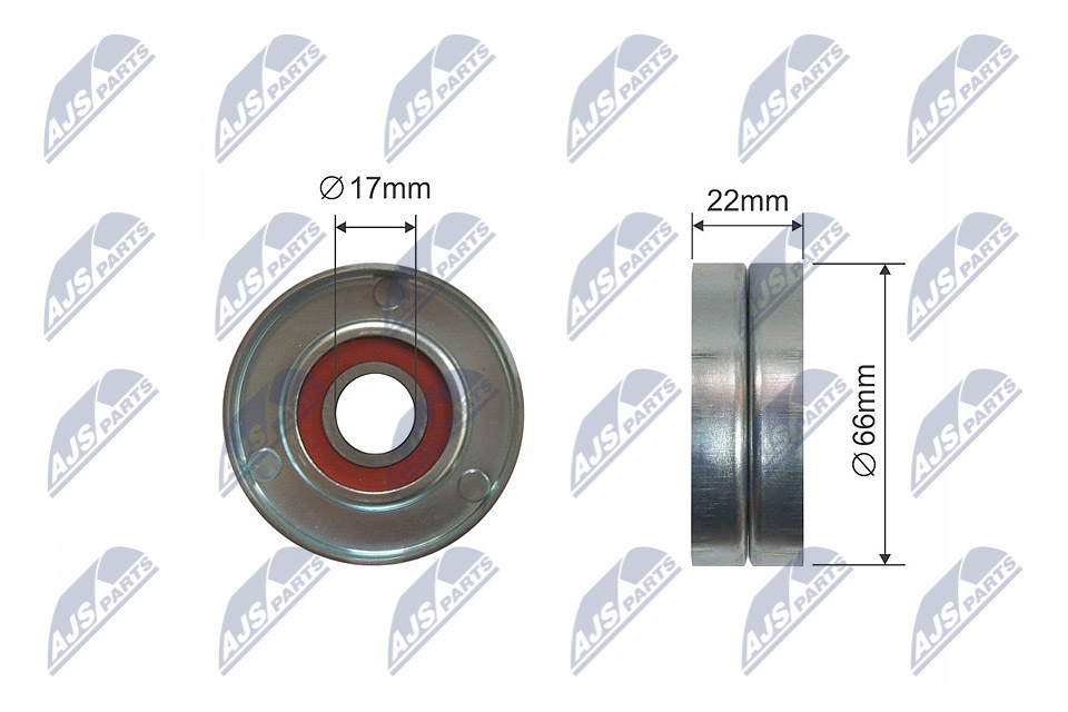 NTY RNK-PL-012 Spannrolle, Keilrippenriemen