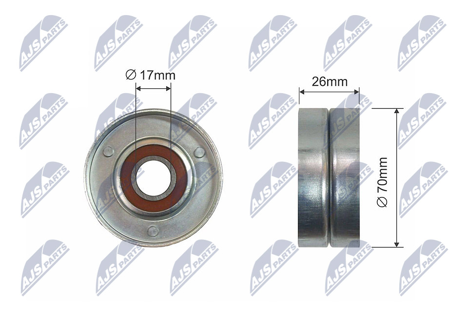 NTY RNK-PL-013 Spannrolle, Keilrippenriemen