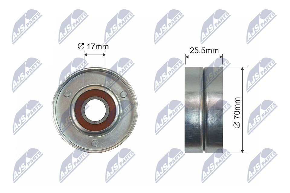 NTY RNK-PL-016 Spannrolle, Keilrippenriemen
