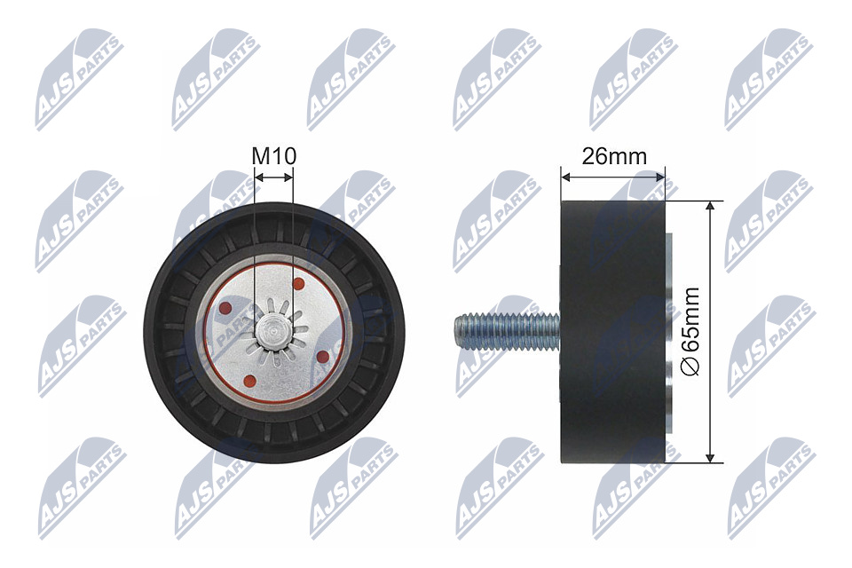 NTY RNK-PL-028 Spannrolle, Keilrippenriemen