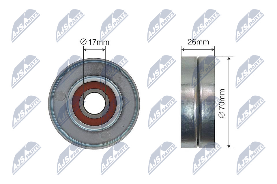 NTY RNK-PL-031 Spannrolle, Keilrippenriemen