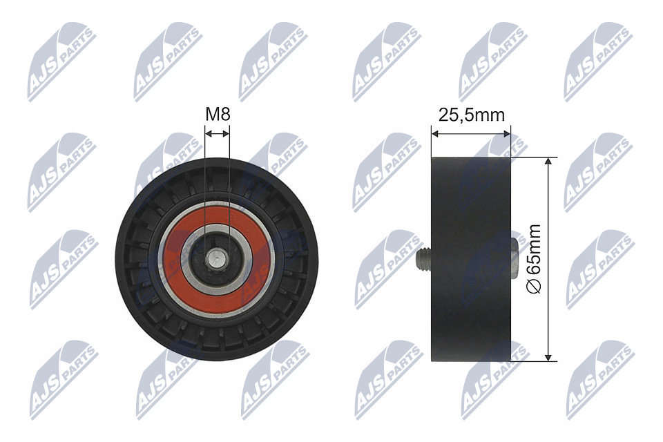 NTY RNK-PL-033 Spannrolle, Keilrippenriemen
