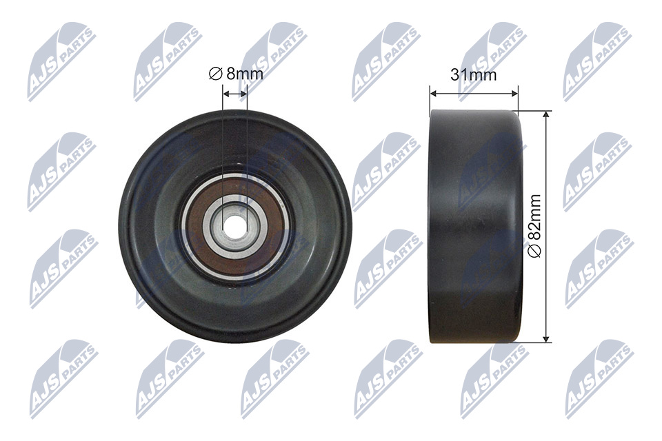 NTY RNK-PL-034 Spannrolle, Keilrippenriemen