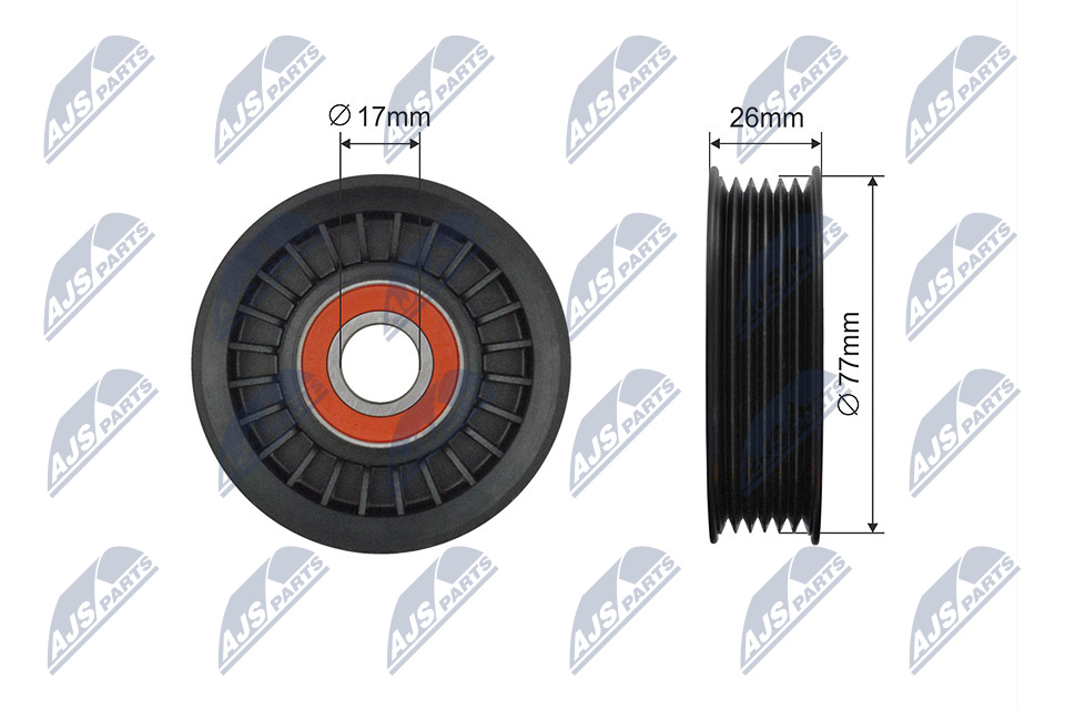 NTY RNK-PL-041 Spannrolle, Keilrippenriemen