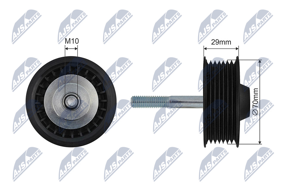 NTY RNK-PS-002 Spannrolle, Keilrippenriemen