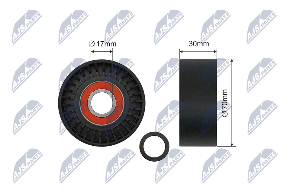 NTY RNK-PS-003 Spannrolle, Keilrippenriemen