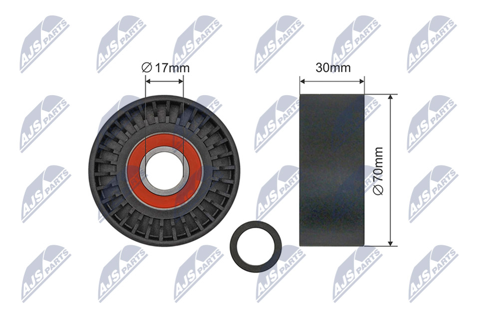 NTY RNK-PS-006 Spannrolle, Keilrippenriemen