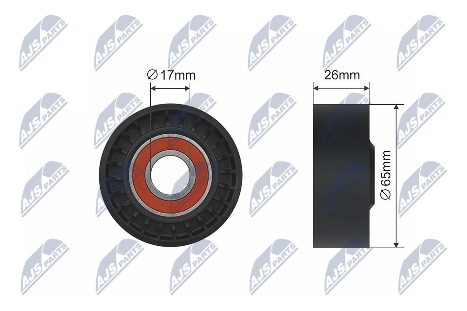 NTY RNK-RE-001 Spannrolle, Keilrippenriemen
