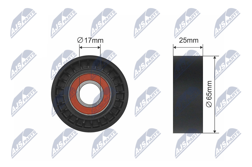 NTY RNK-RE-014 Spannrolle, Keilrippenriemen