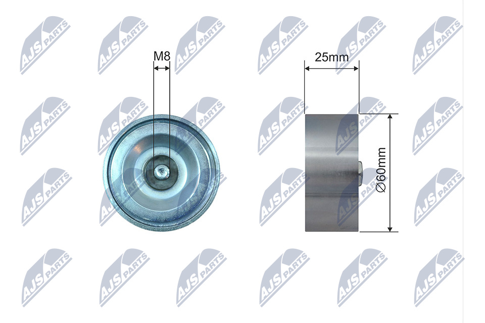 NTY RNK-RE-026 Spannrolle, Keilrippenriemen
