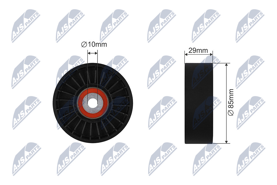 NTY RNK-RE-029 Spannrolle, Keilrippenriemen