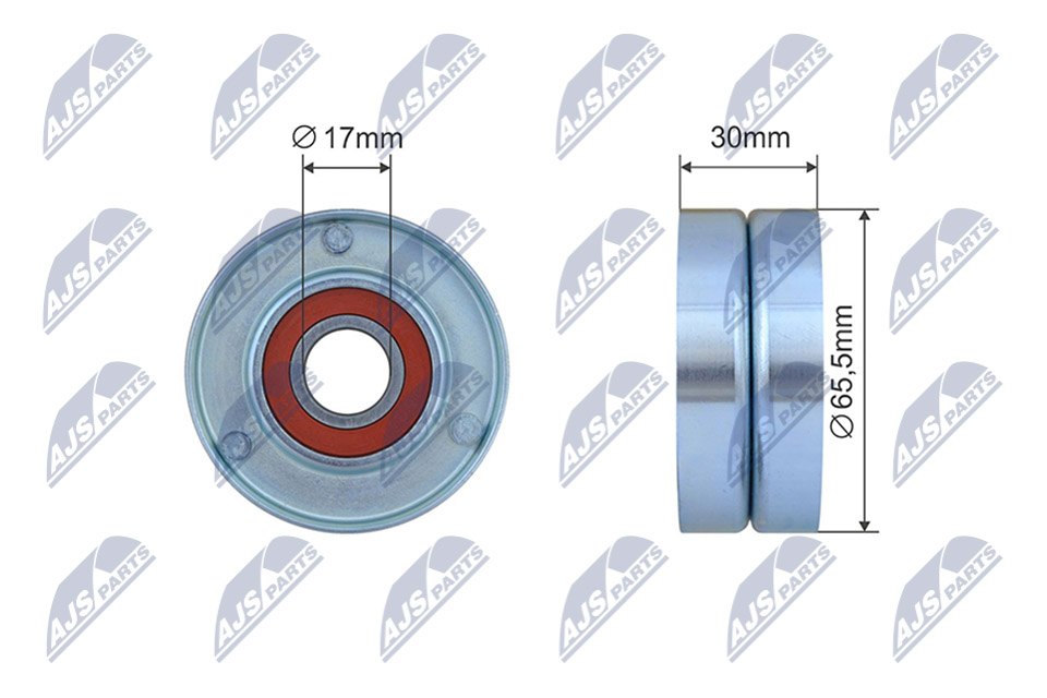 NTY RNK-RE-042 Spannrolle, Keilrippenriemen