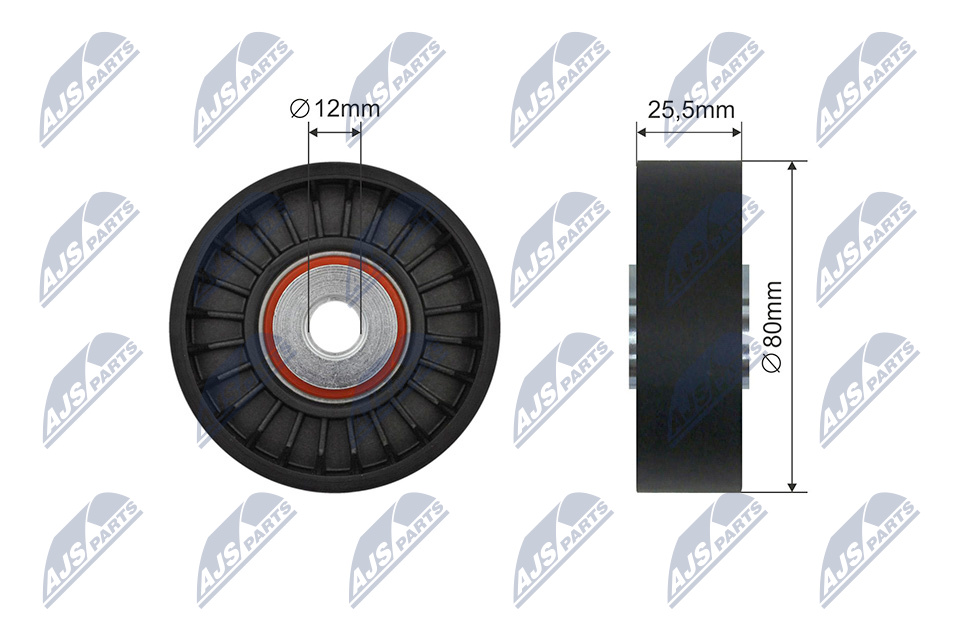 NTY RNK-SA-001 Паразитный / ведущий ролик, поликлиновой ремень