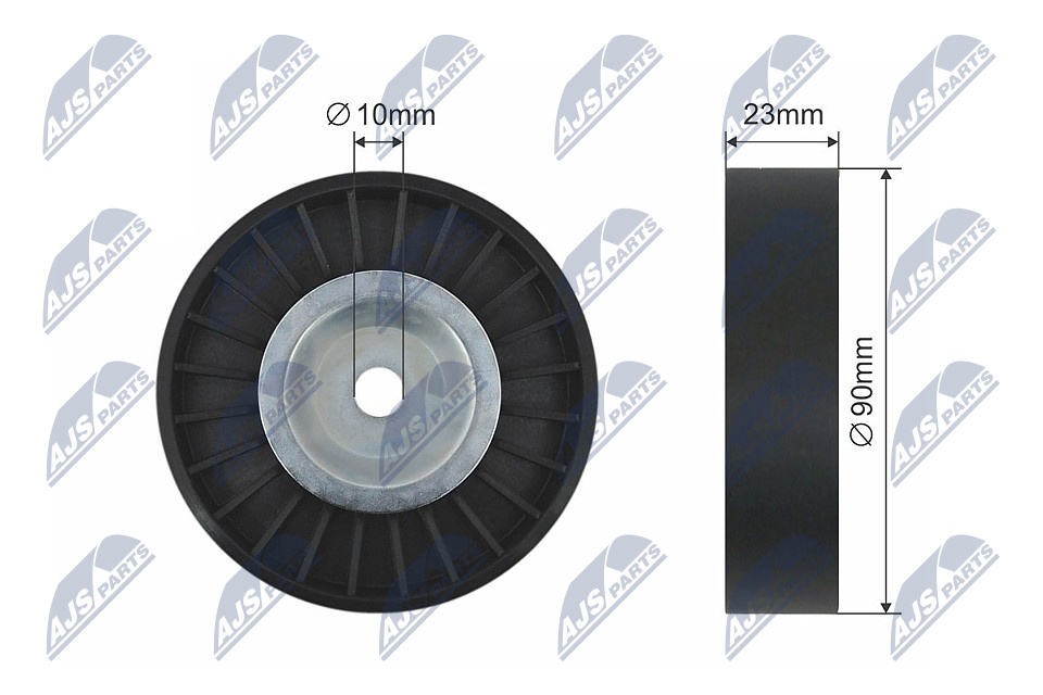 NTY RNK-SU-012 Spannrolle, Keilrippenriemen