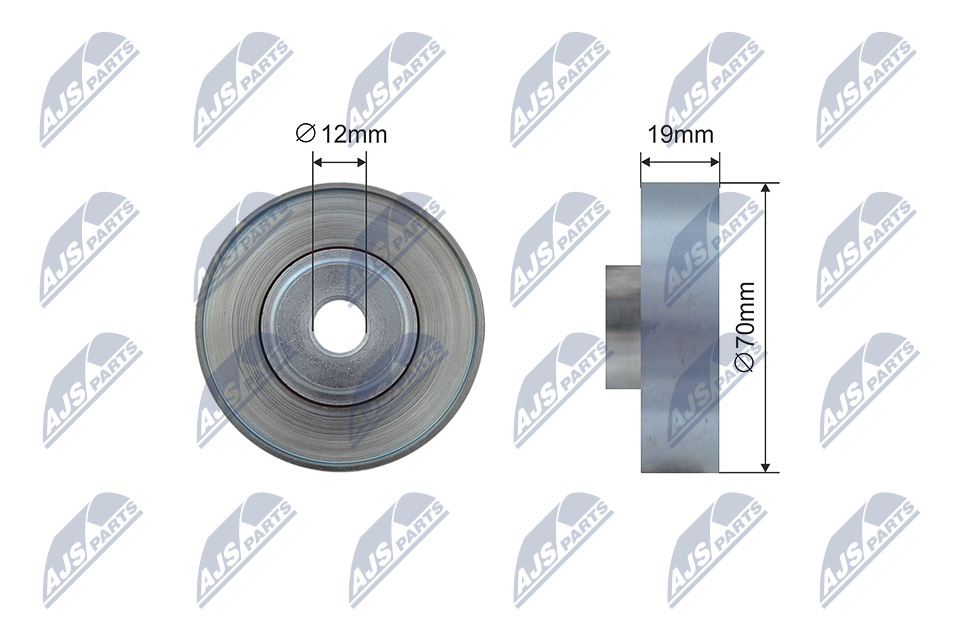 NTY RNK-SU-017 Spannrolle, Keilrippenriemen